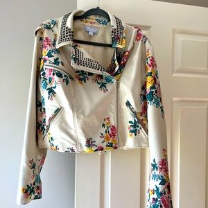 Ashley Tipton Cropped pleather jacket